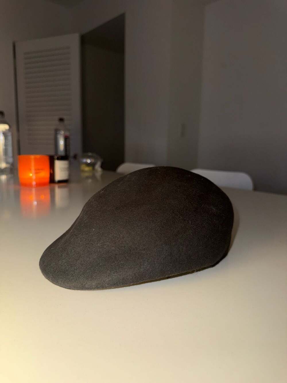 Tom Smith 100% Wool Flat Cap Ivy Driving Hat Size 58CM